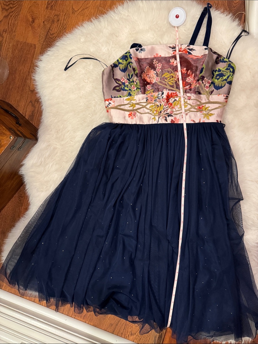 Anthropologie Moulinette Soeurs Cocktail Tulle Midi Dress Size 4 pre-owned - Picture 14 of 14